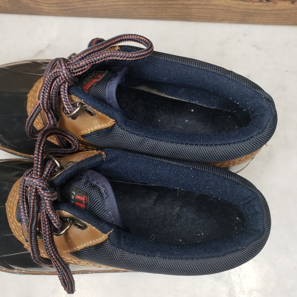 Vintage totes duck womens shoes with thermolite insulation brown & navy … - Picture 8 of 10